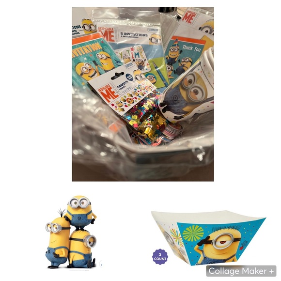 Despicable ME Party Supplies Bundle (6 Pieces) - Picture 5 of 5